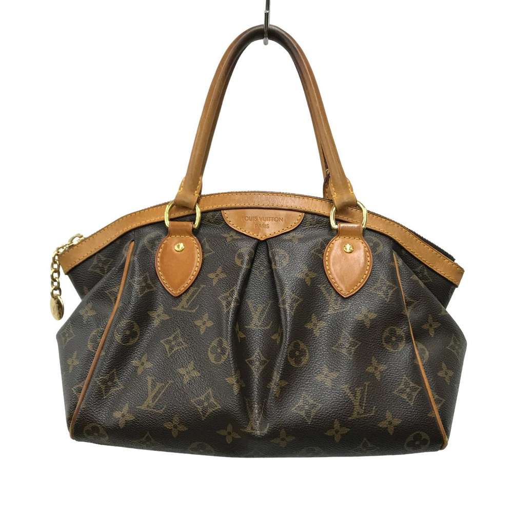 Louis Vuitton Tivoli Monogram Top Handle Bag Canvas Leather Brown